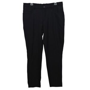 State & Liberty Performance Pants Mens 35x31 Black Commuter Tech Stretch Trouser